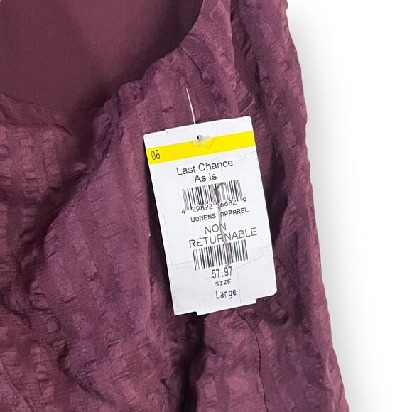 Frame Draped Textured Silk Halter Top Blouse in Cabernet Purple Size L Large NWT - Picture 5 of 9